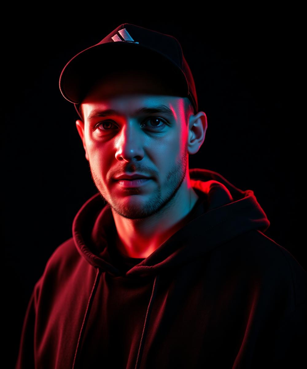 Retrato del DJ de SUSIEDAD en cabina